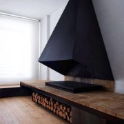 شومینه دیواری هرمی